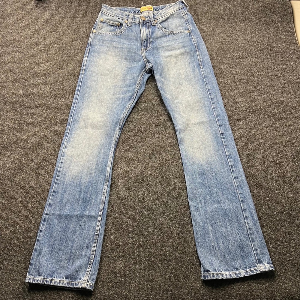 Wrangler 20X Mens Light Wash Straight Leg Jeans 1042MWXLB 29x34
